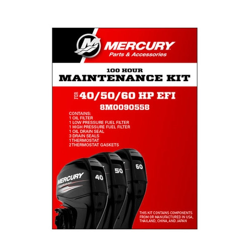 Mercury 100-Hour Service Kit – 40/50/60HP EFI 4-Stroke