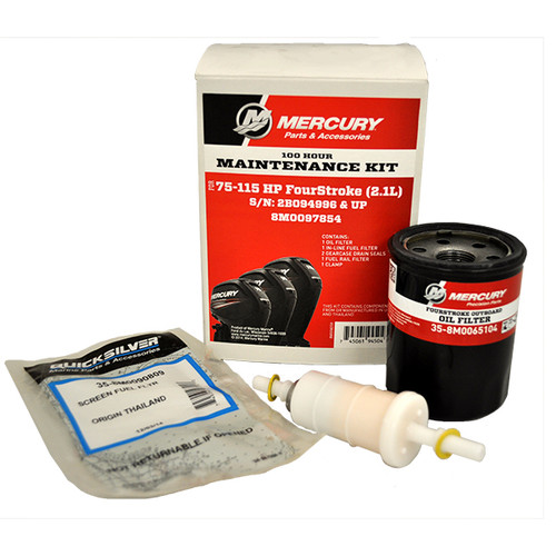 Mercury 100-Hour Service Kit – 75-115 HP FourStroke (2.1L) – 2B094996 & Up